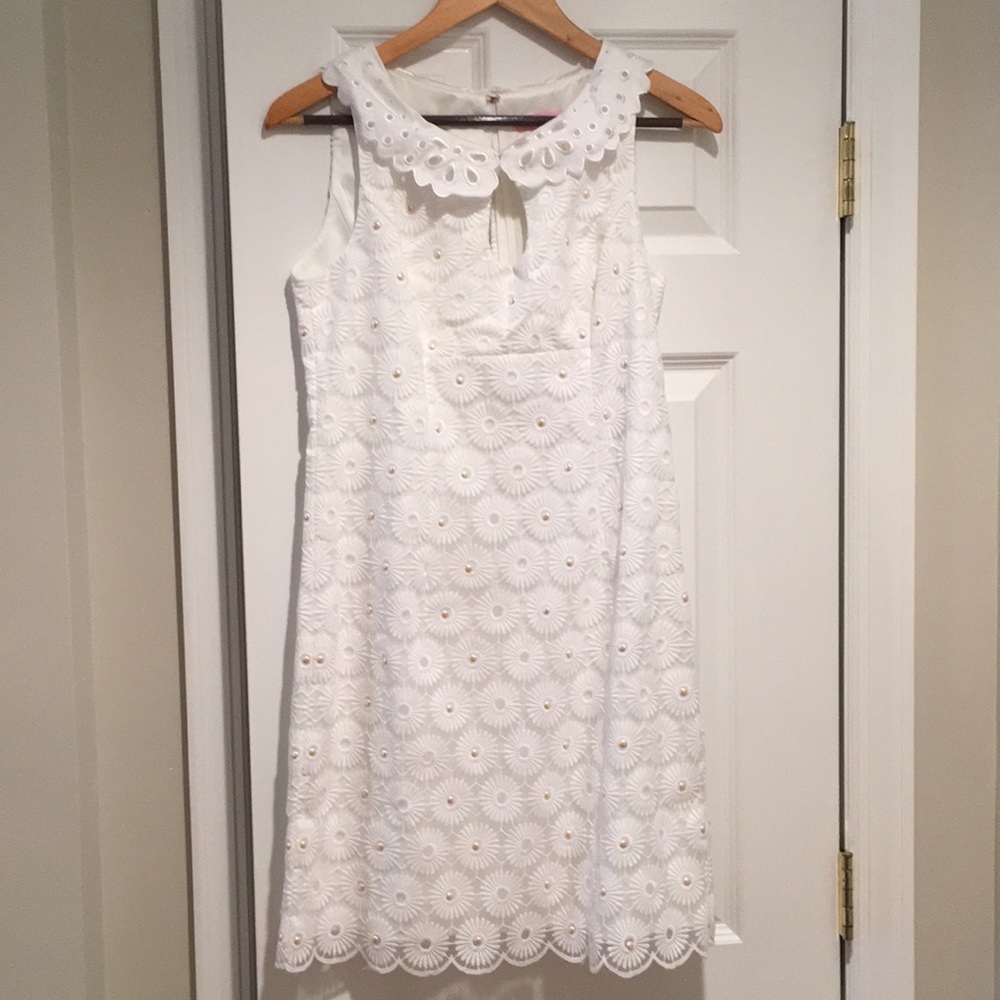 Lilly Pulitzer size 4 white with pearls dress